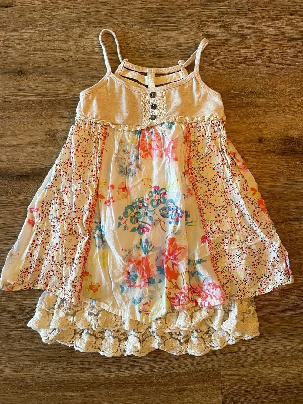 Free Planet Boho Floral Girls Top Size 3T